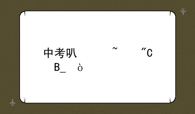 中考可以查成绩吗？